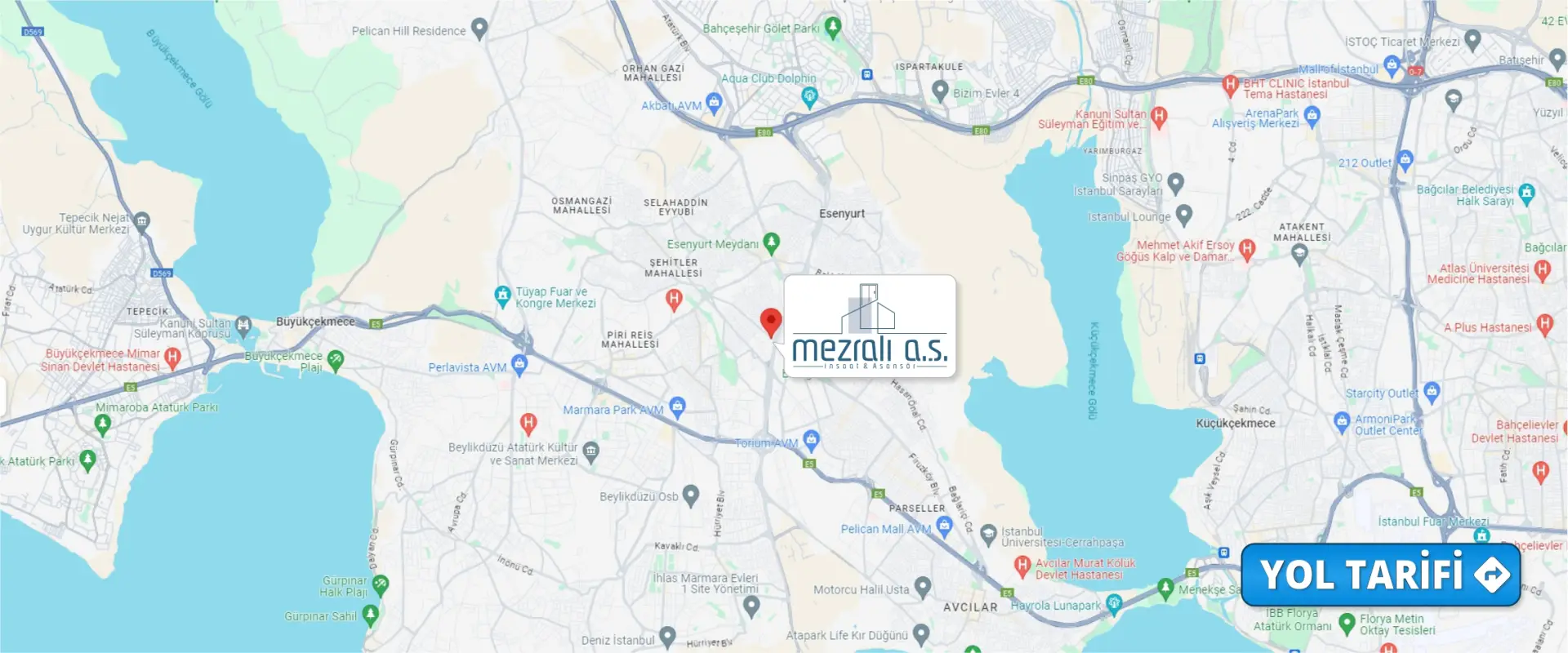 MEZRALI A.Ş. Yol Tarifi